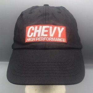 Chevy Hat Chevrolet High Performance Magazine Hat Cap Adult Black Adjustable